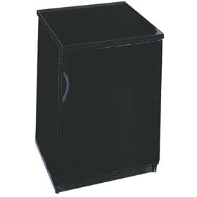 Summit FF7LBLGoldVein Gold Vein Locking Commercial Compact Refrigerator with 5.5 Cu Ft, Black Cabinet, Interior Light and Adjustable Shelves FF7LBC