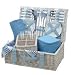 Outdoor Living : 4 Person Carnival Baskets -Blue Tones