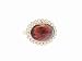 Faceted Oval Sunstone Ring with Bezel Set Diamonds by Jamie Joseph