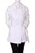 Muscato Double Breasted Fabric Covered Buckle Belt Felt Button Tab Shoulders Front Pockets Coat Jack