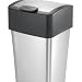 Kitchen & Housewares : Polder WB-1200-47 10-1/2-Gallon Square Trash Can, Brushed Stainless Steel