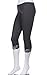 Junior Plus Size Plain Cotton Capri Leggings with Hem LACE Trim