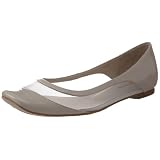 ALL BLACK Womens Sheer Patent Ballet Flat