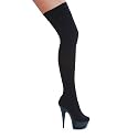Women's 609-Ski 6" Pointed Stiletto Stretch Lycra Thigh High Boot