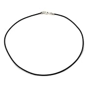 Slim 2mm Black Rubber Cord
