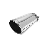 Magnaflow Polished Stainless Steel Exhaust Tip Clamp On Tip 4 Single Wall Tip- Fits 2.75-3 Tail Pipe