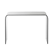 Clear Glass Console Table