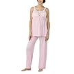 Moody Mamas Maternity Striped Nursing Pajama Set - Pink