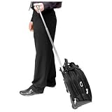 Black McKlein Damen Nylon Detachable-Wheeled Laptop Case