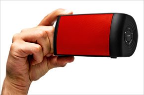 The OontZ Red Ultra-Portable Wireless Bluetooth Speaker by Cambridge SoundWorks