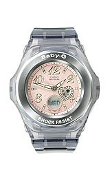 Casio Women's BGA100-8B Baby-G Gem Dial Analog Sport Watch