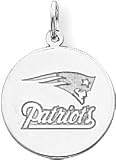 Sterling Silver NFL New England Patriots Logo Charm