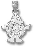Syracuse Orange Solid Sterling Silver Mascot Pendant