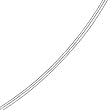 14K White Gold Three Strand Fancy Chain - 18 inches