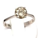 Diamond Ring Solitaire Engagement 18ct Gold 1.25 Carat