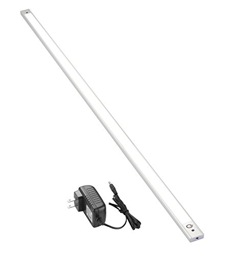 Lux Light Under Cabinet Lighting 36 inch 4000K Warm White Sensor Touch Silver Chrome Color Super Bright Under Counter LED Lights Under Cabinet LED Lights Under Cabinet Light Under Counter Lighting