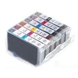 CLI8-BK/C/M/Y/PC/PM MultiPack Compatible Printer Ink Cartridges for Canon Pixma MP500 MP510 MP520 MP530 MP600 MP600R MP610 MP800 MP800R MP810 MP830 MP970 MX700 MX850 Pro 9000 - Latest ChiP installed. Ready to Use. - Izzibuyer
