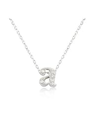 Micro-Pave Initial A Pendant Necklace