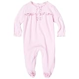 ABSORBA Baby-girls Newborn Winter Bouquet Footie, Pink, 6-9 Months