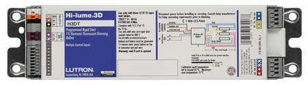  LUTRON H3DT817GU210 Ballast,T8,2 Lamp,1Pct Dimming,17W 