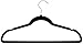 Popular Design Products 50 pc Premium Quality Black Velvet Hangers - Space Saving Thin Profile, Non-Slip Padded with Notched Shoulders for Dresses and Blouses - Strong Enough for Coats and Pants.