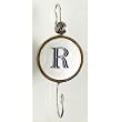 Monogram Large Ceramic Hook - R Monogram Large Ceramic Hook - R