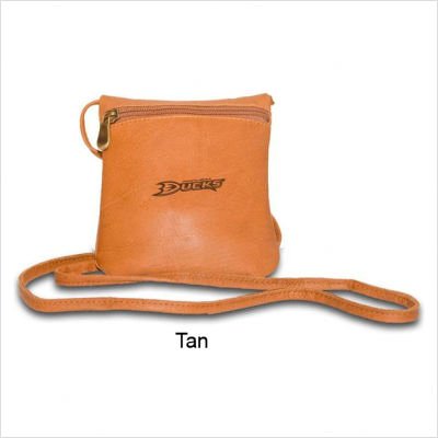NHL Anaheim Ducks Pangea Tan Leather Women's Mini Handbag