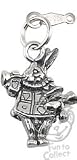  : Alice in Wonderland White Rabbit Sterling Silver Charm