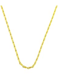 14 Karat Yellow Gold Pinsetta Link Chain (1.4 mm Thick, 18 inch)