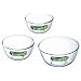 Pyrex 3 Piece Bowl Set  0.5L, 1.0L & 2.0L Bowls
