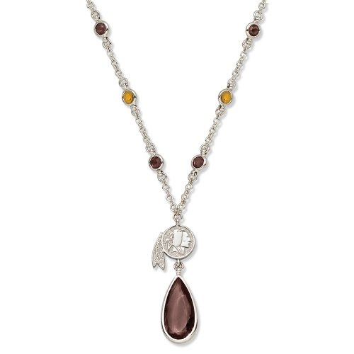 Washington Redskins Crystal Logo Necklace