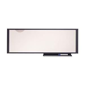 Quartet : Workstation Total Erase Marker Board, Dry Erase, 36 x 13, White, Gray Frame -:- Sold as 2 Packs of – 1 – / – Total of 2 Each