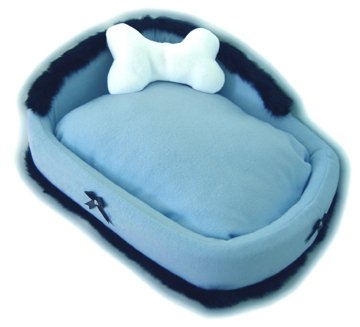 Pampered Pet  Blue Deluxe Dog Bed