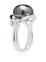 Perlaviva Anillo Shiny Pearl (Plateado / Negro)
