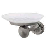 :USE Nuovo Glass Soap Dish, Polished Chrome