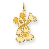 14k Disney Waving Mickey Charm