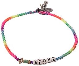 Vanessa Arizaga Womens Rainbow Lady Aloha Beaded Choker Necklace