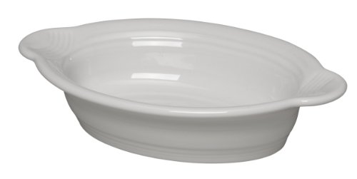 Fiesta 9 Inch by 5 Inch Individual Oval Casserole, White