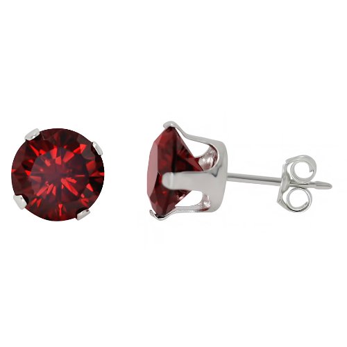 red stud earrings