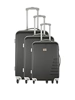 Travel One Set de 3 trolleys rígidos Varna (Negro)