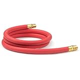 TEKTON 46363 1/2-Inch I.D. by 6-Foot 250 PSI Rubber Lead-In Air Hose with 1/2-Inch MPT Ends