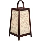 Asian Décor - 17 J161 Akida Rattan and Spruce Decorative Japanese Lantern Oriental Lamp -...