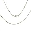 .925 Silver Square-Cut Snake Chain, 16", 18" or 20"