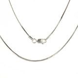 .925 Silver Square-Cut Snake Chain, 16", 18" or 20"