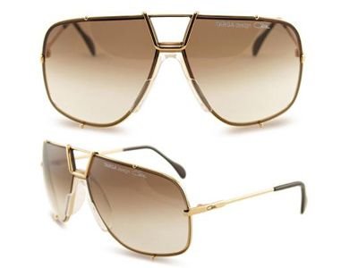 Cazal 902-097 Oval Sunglasses,Gold Frame/Brown Gradient Lens,66 mm