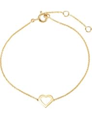 Jewelplus Heart Design Bracelet 14K Yellow Bracelet