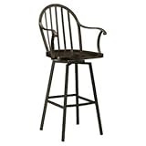 Pastel Furniture WS-217-26-AR-WT Windsor Swivel Bar Stool