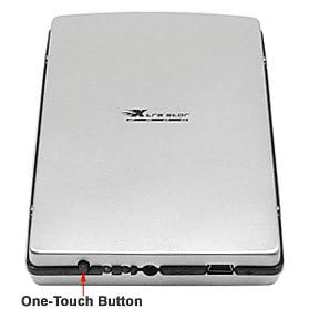 Aluminum USB 2.0 2.5 Inches HardDrive Enclosure with One-Touch Backup Function
