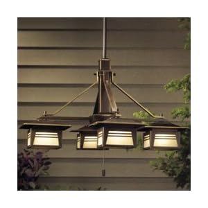 Kichler Olde Bronze Zen Garden Outdoor Chandeliers Dining by Kichler