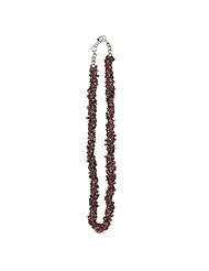 200.00 Cts Natural Red Ruby Spinel Bead Tumble Necklace in Silver